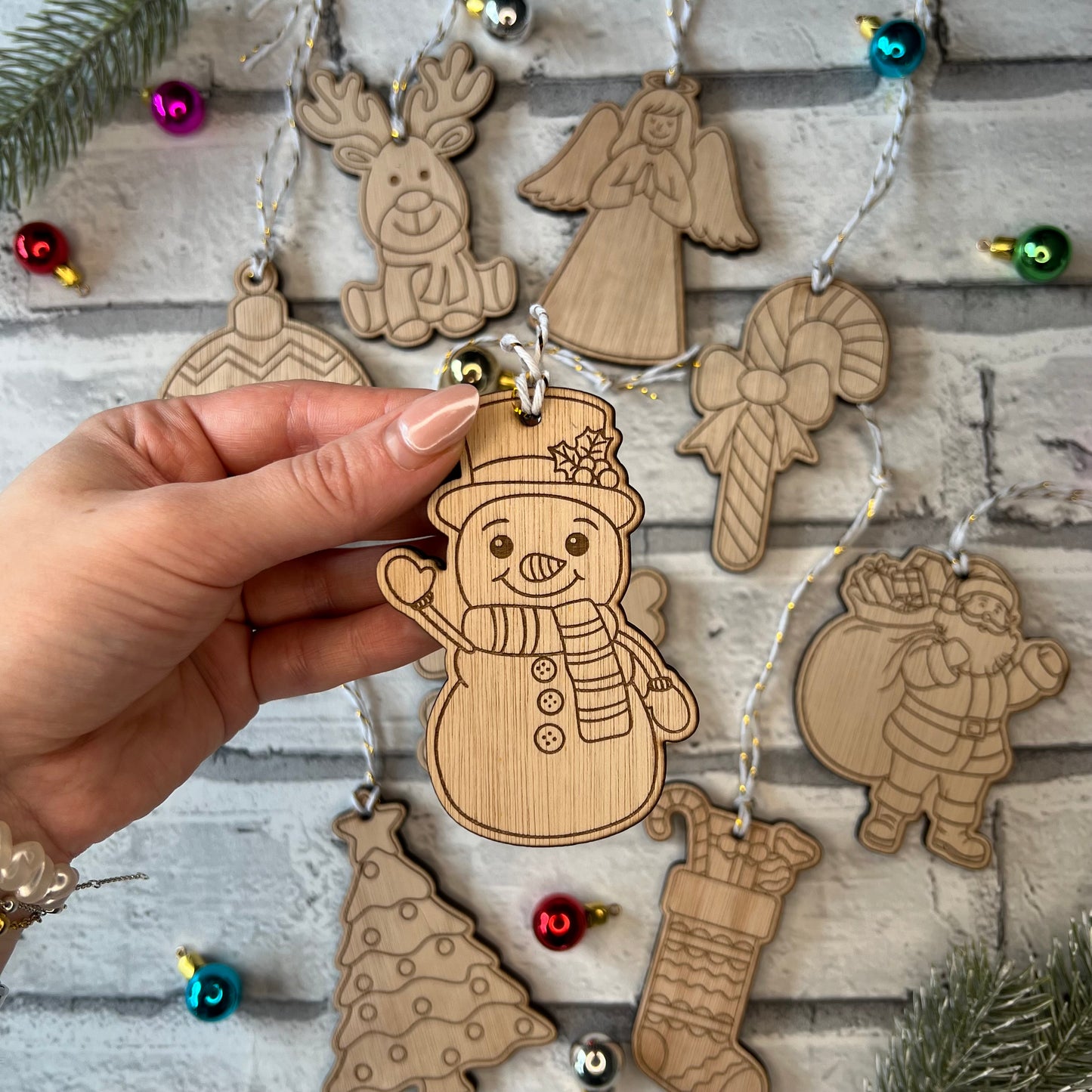 Nine Christmas Decorations