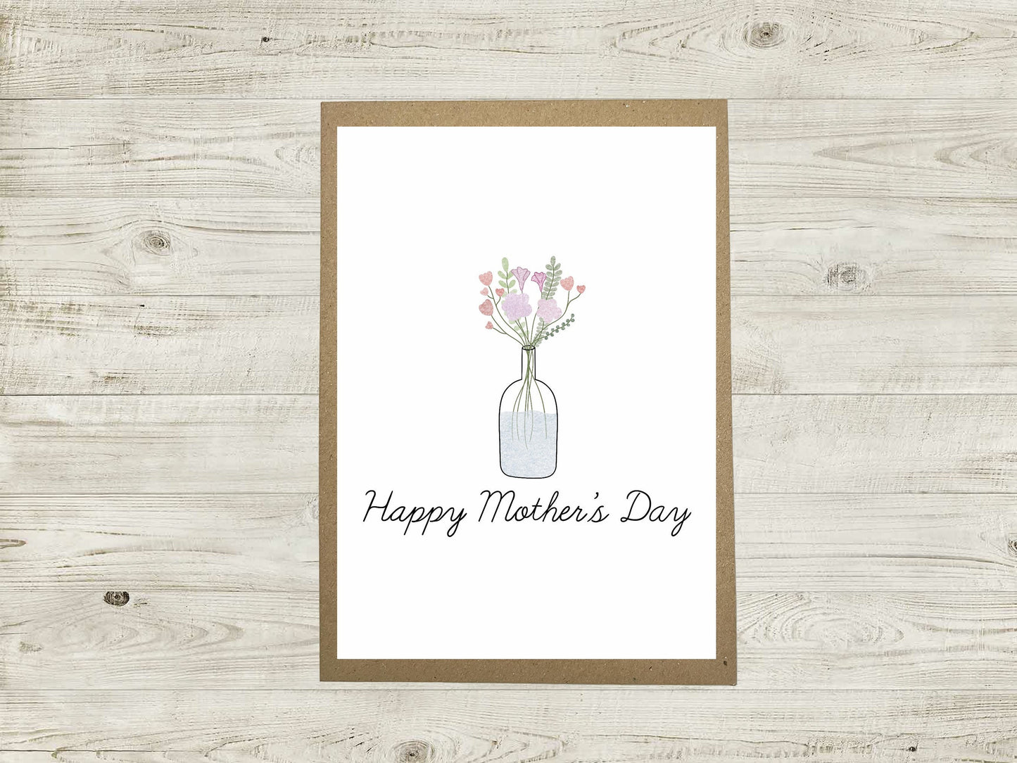 Mother's Day Card - Flowers Vase Mother’s Day - A6