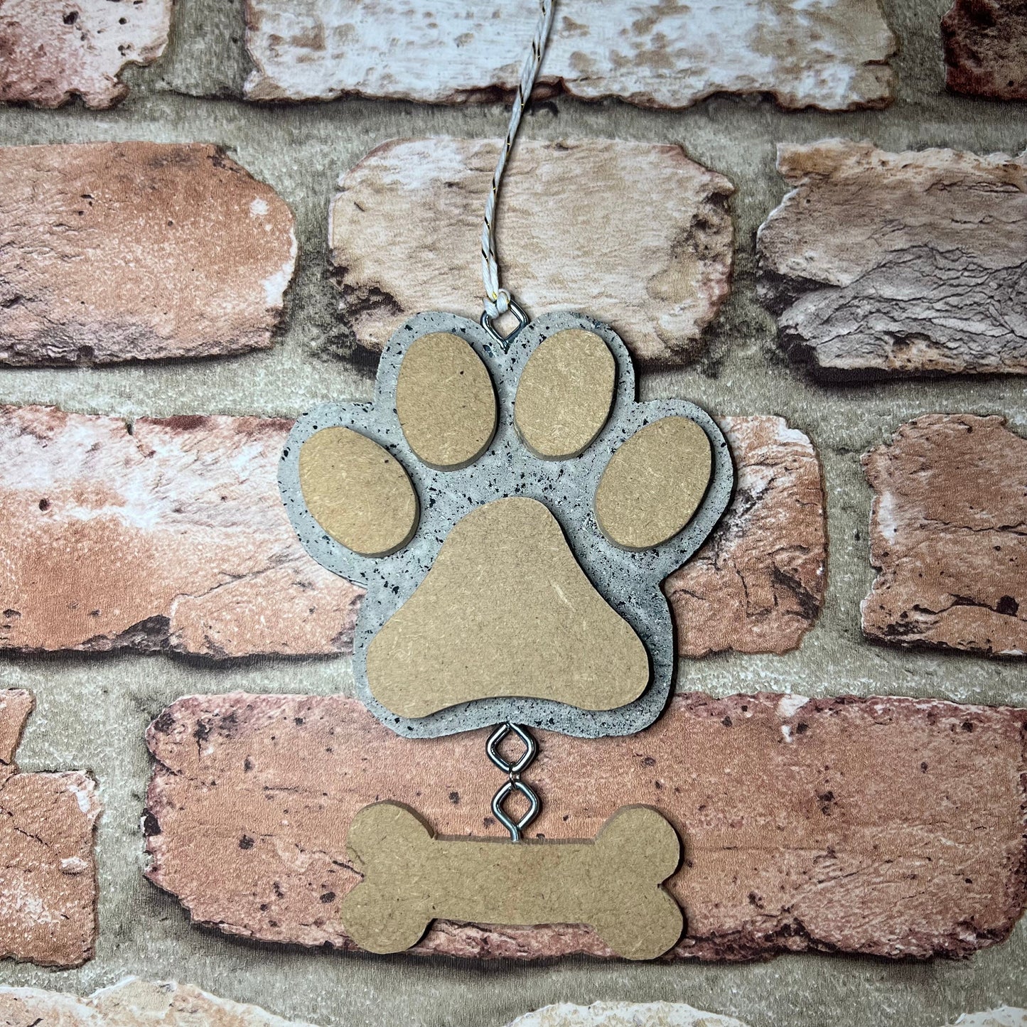 Personalised Paw Print Christmas Tree Decoration