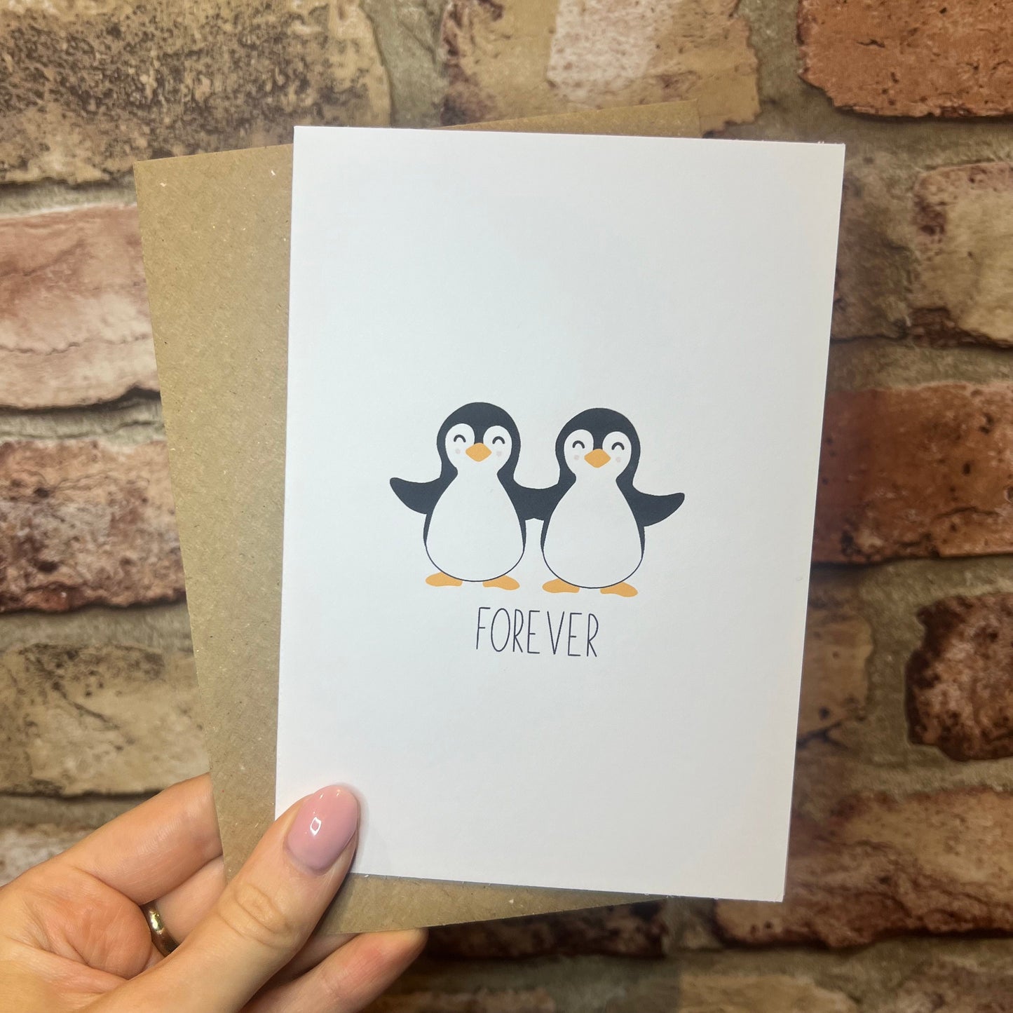 Anniversary Card - Penguins Forever - A6