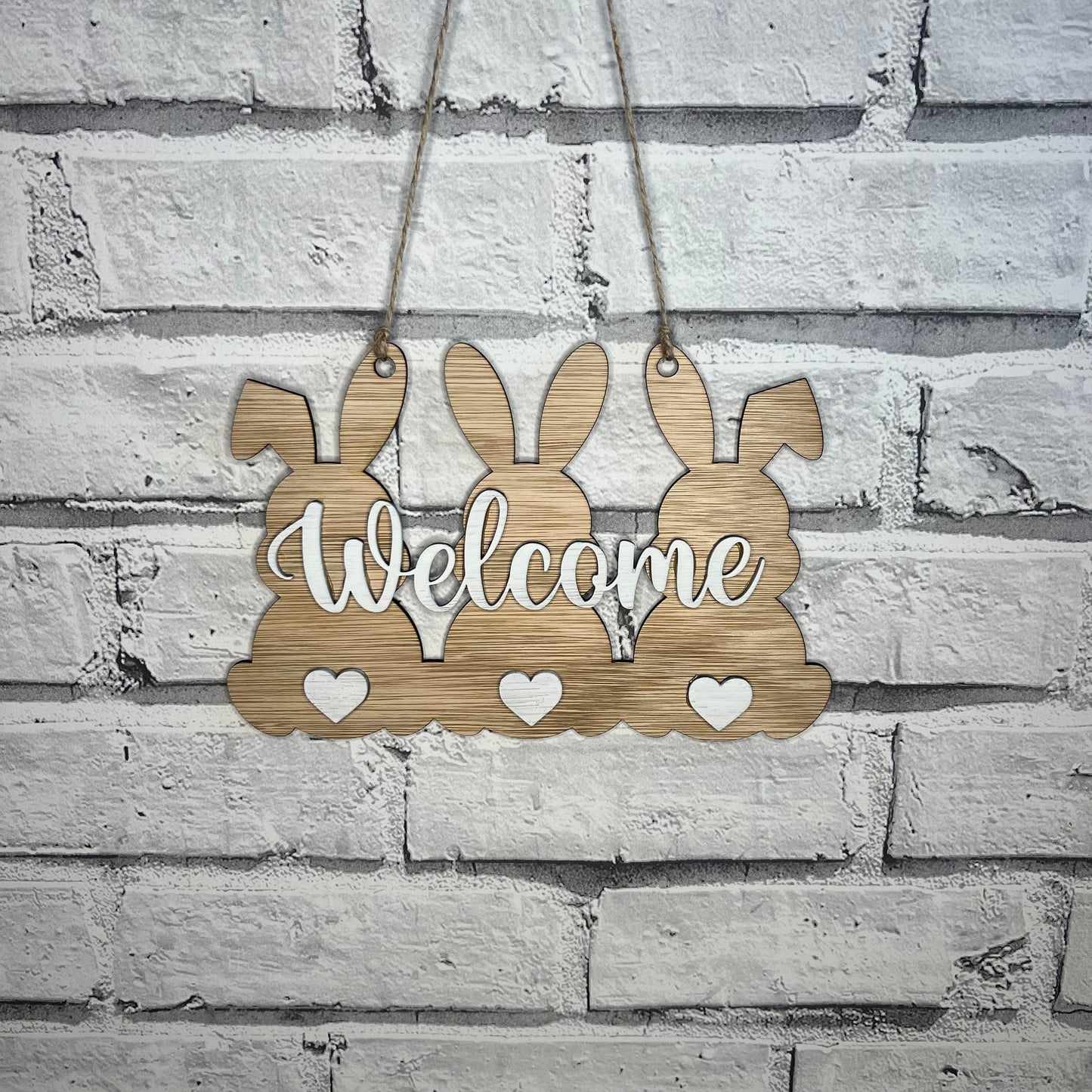 Easter Bunny Welcome Sign