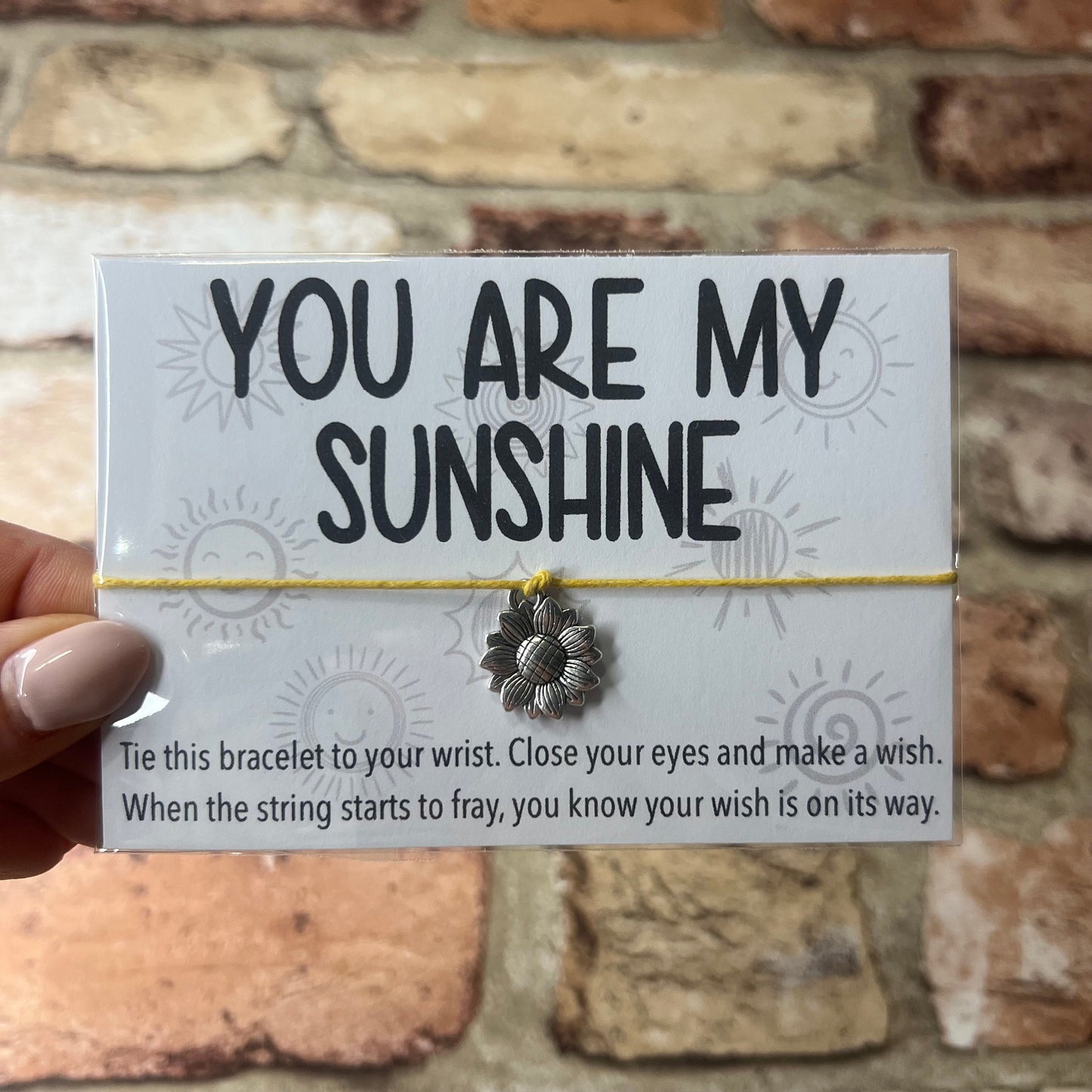 Wish Bracelet - You Are My Sunshine - Sunflower
