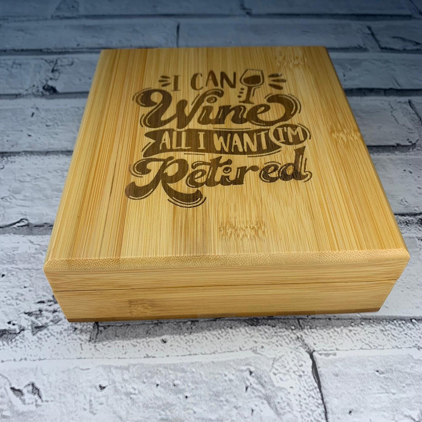 Wine Gift Box Tool Set - I Can Wine All I Want I'm Retired