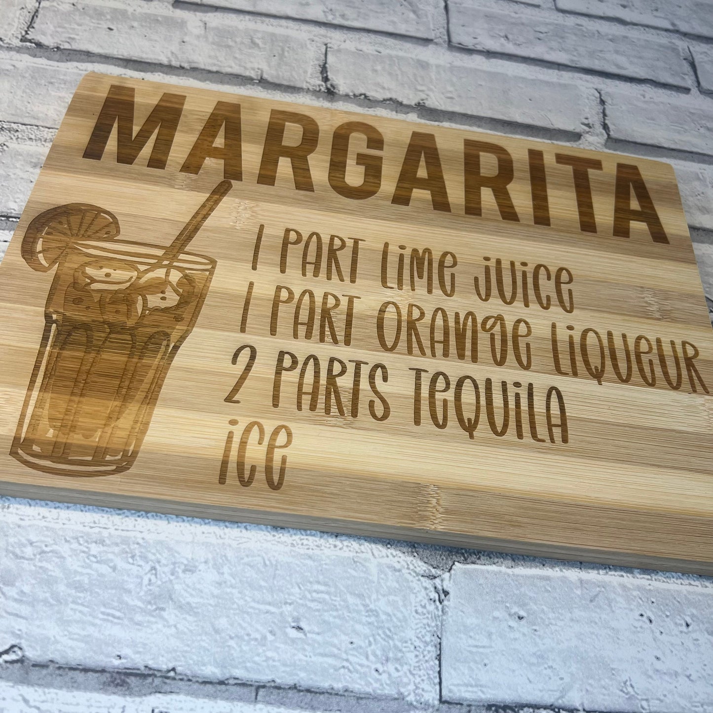 Bamboo Chopping/Serving Board - Cocktail Collection - Margarita