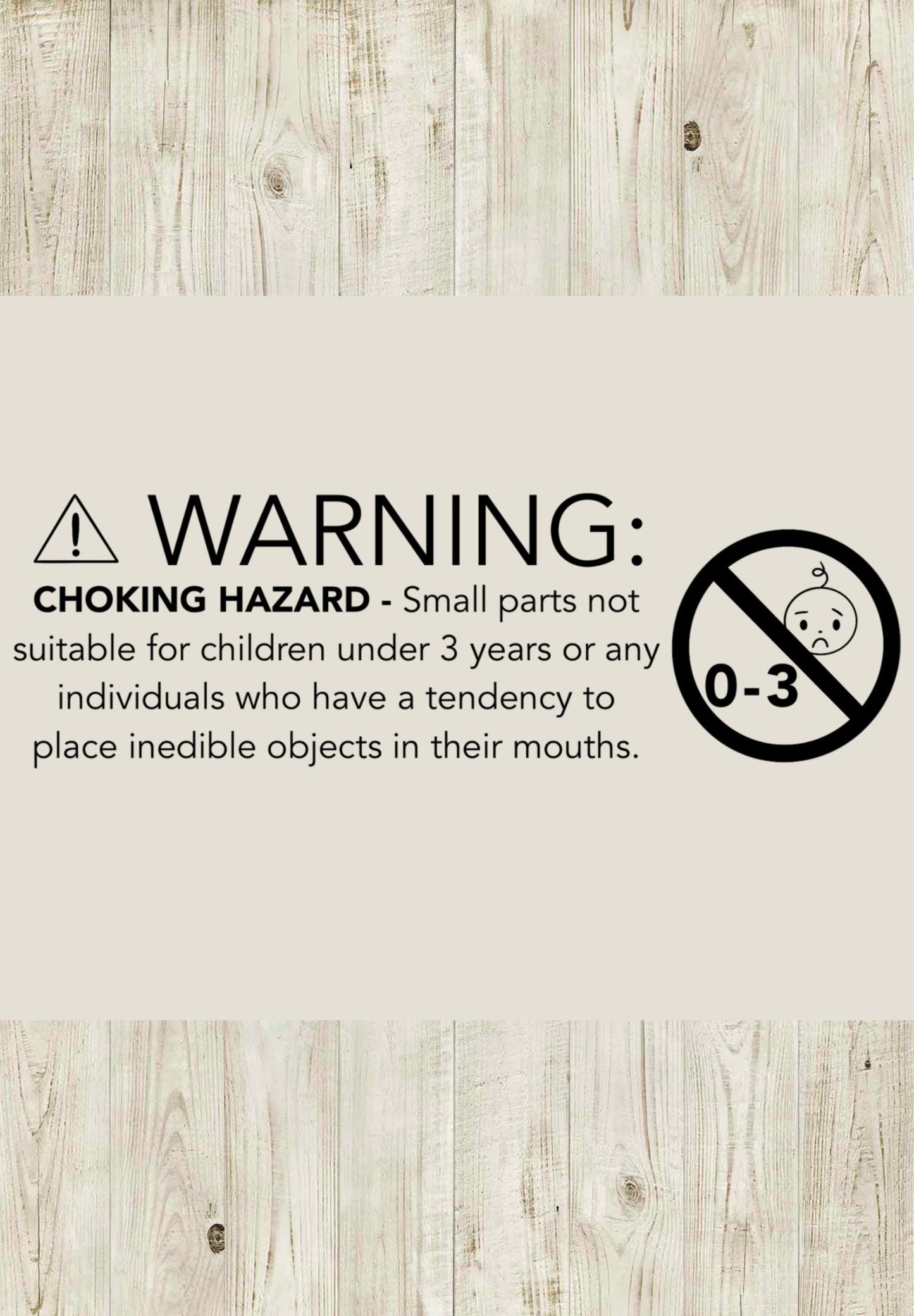 Wooden Table Confetti - Dummy - Baby Shower