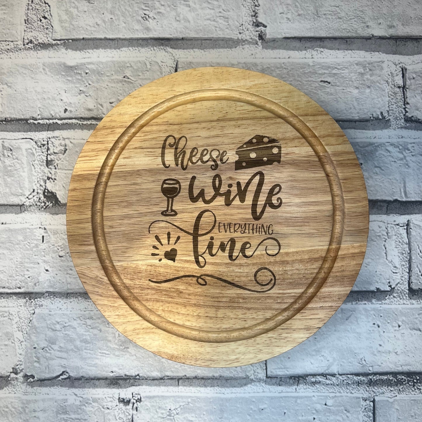 Cheese Board Gift Set - Cheese Wine Everything Fine