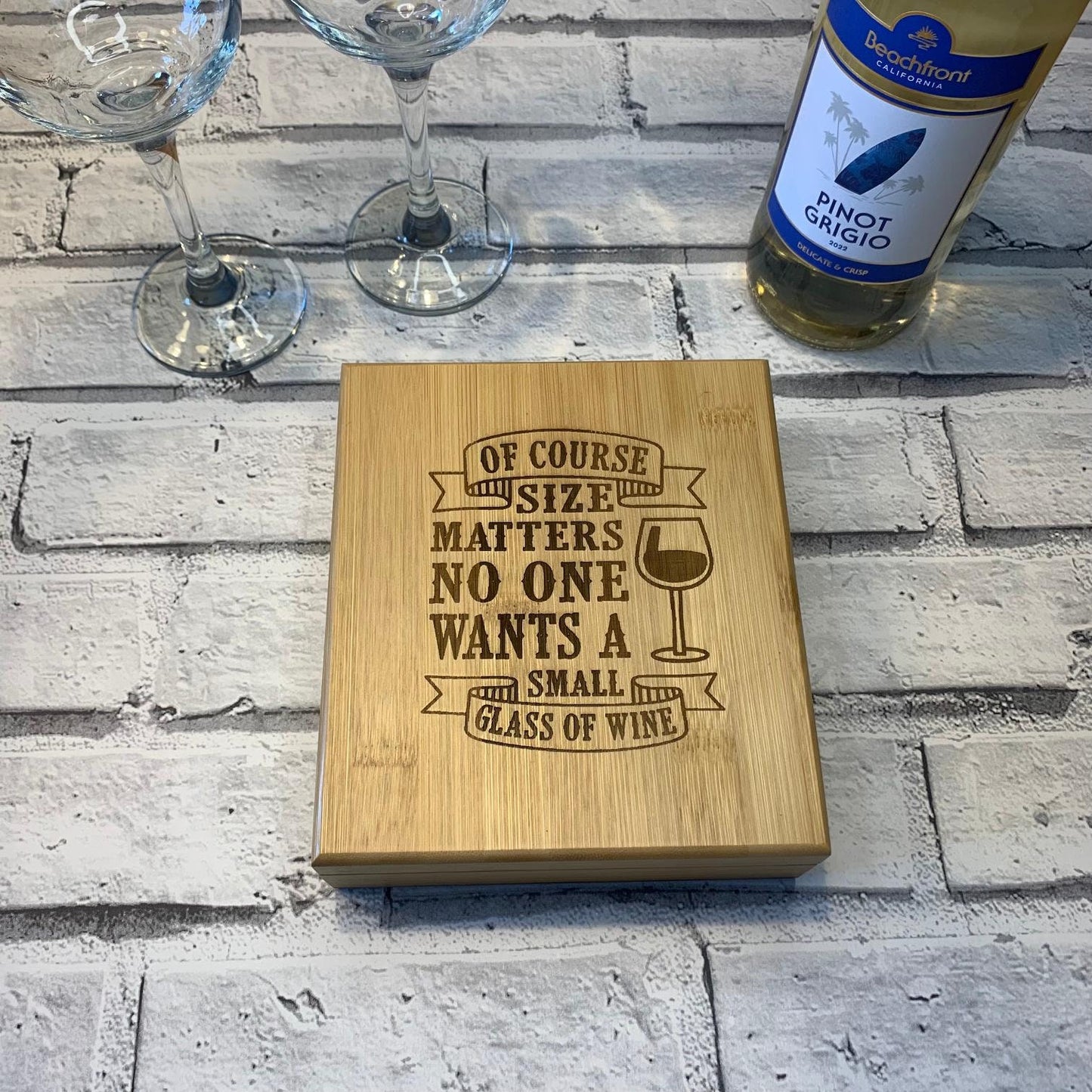 Wine Gift Box Tool Set - Nobody Wants A Small Glass Of Wine