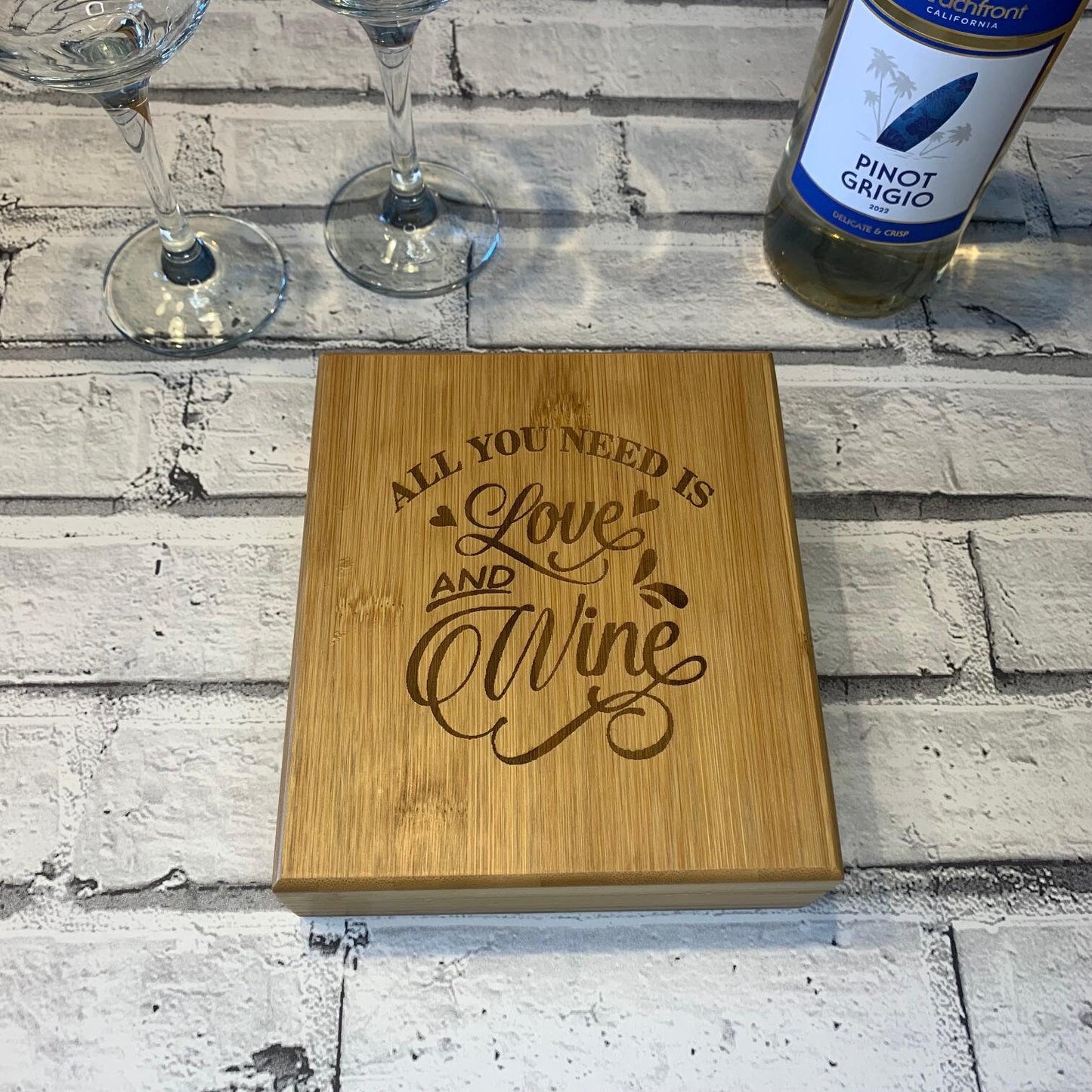 Wine Gift Box Tool Set - All You Need Is Love and Wine