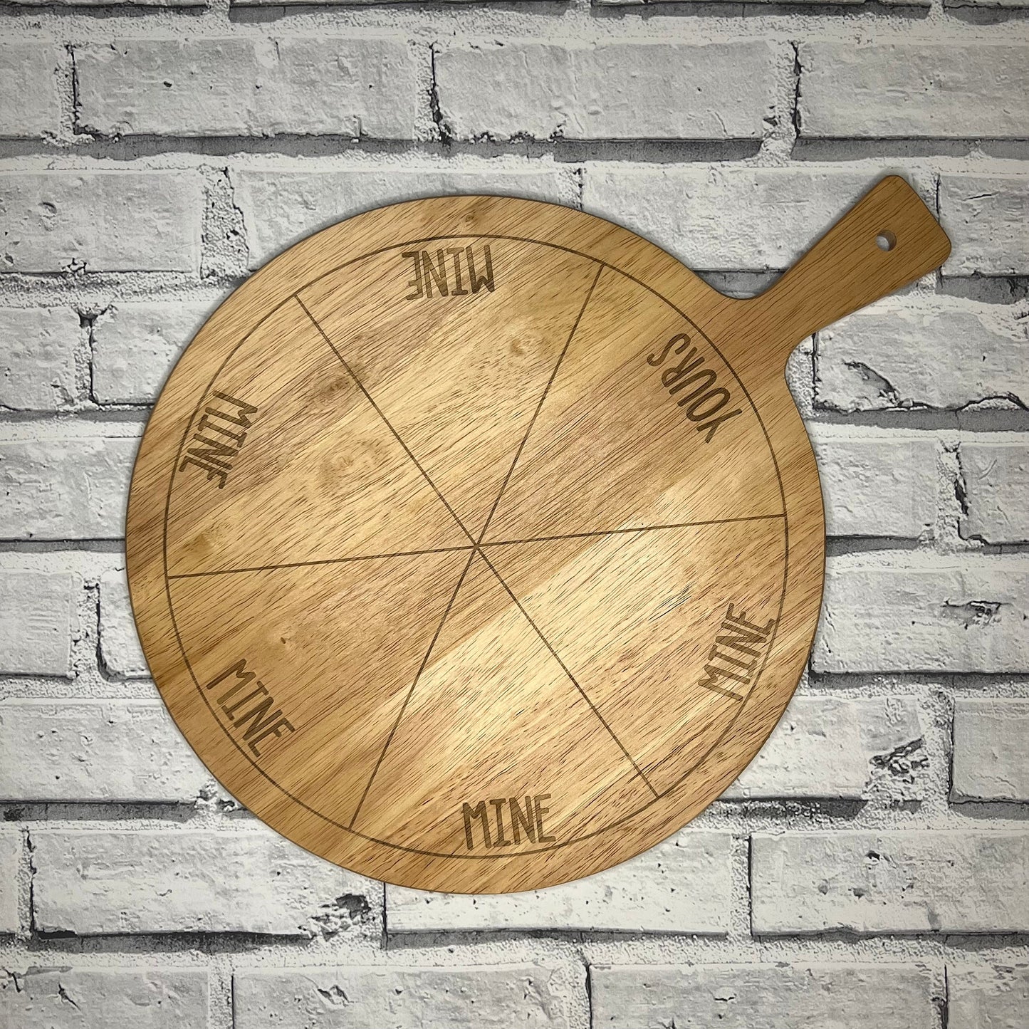 Pizza Serving Board - Mine, Mine, Mine, Yours