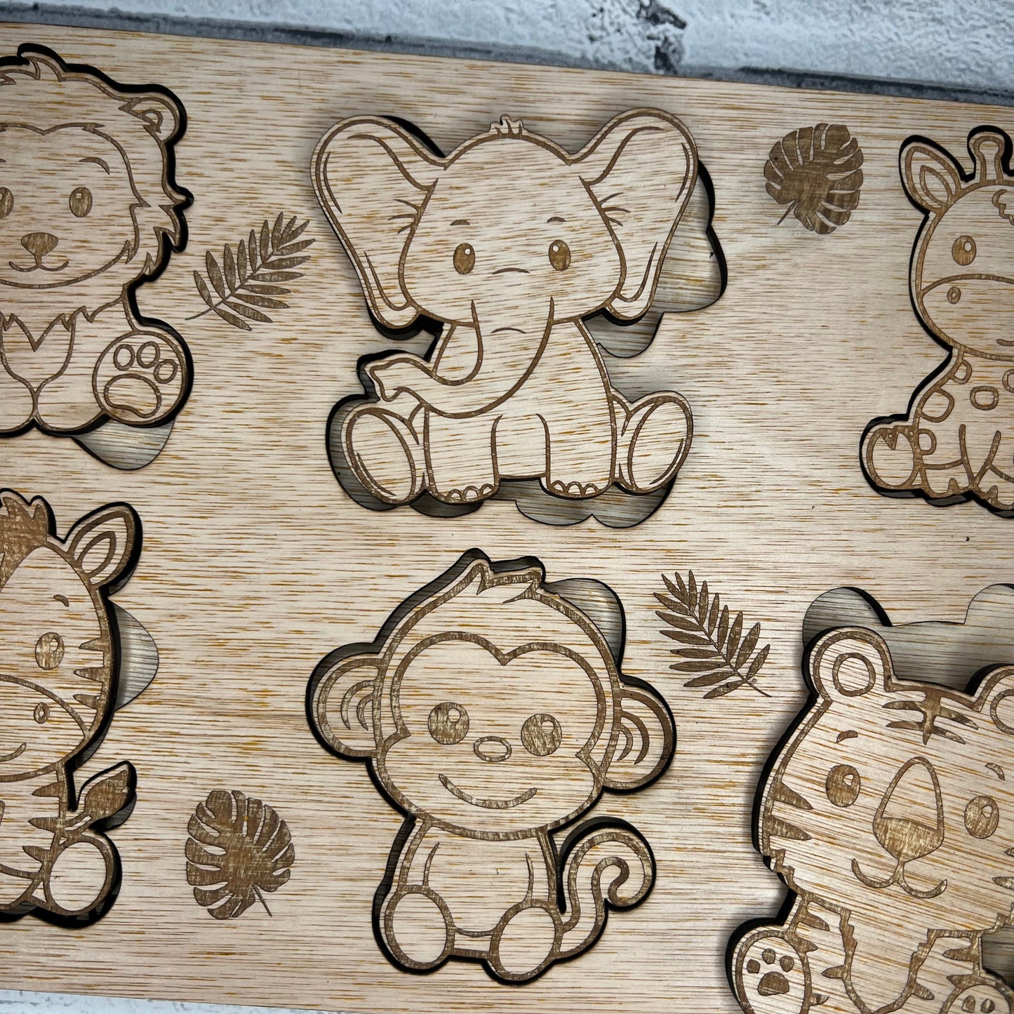 Puzzle Board - Safari Animals