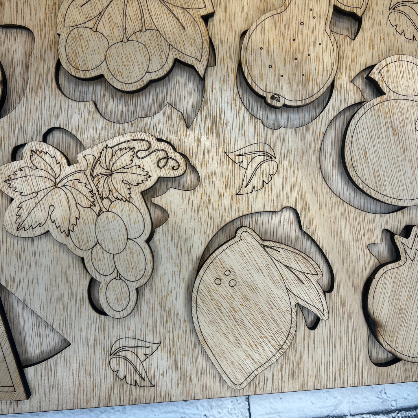 Puzzle Board - Fruit