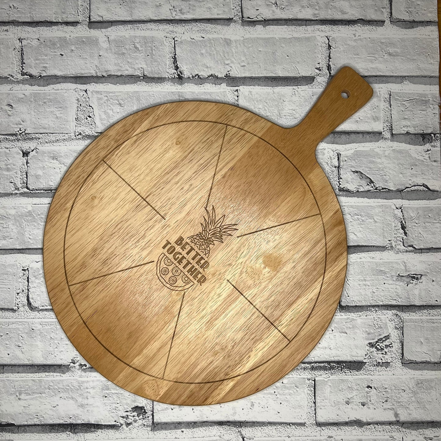 Pizza Serving Board - Better Together - Pineapple & Pizza
