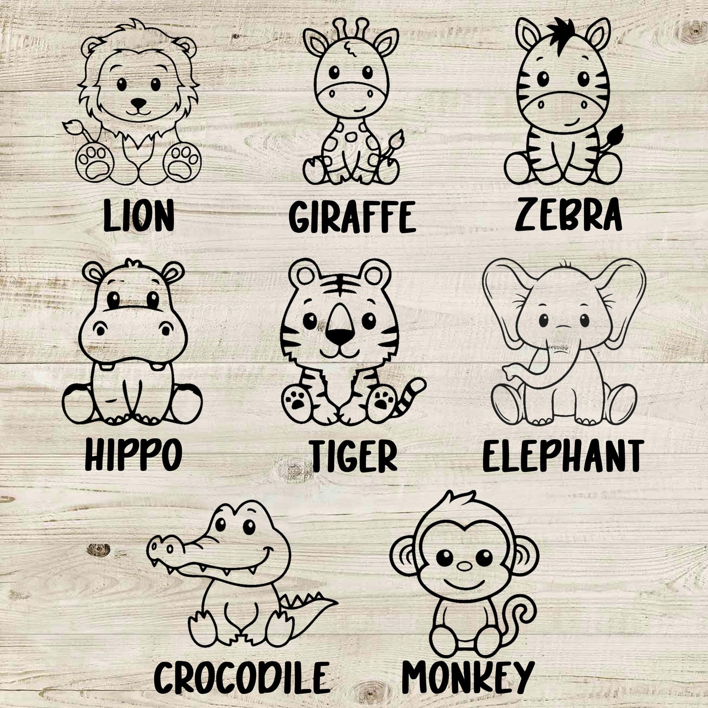 Children's Bamboo Plate With Personalisation and Animal Engravings