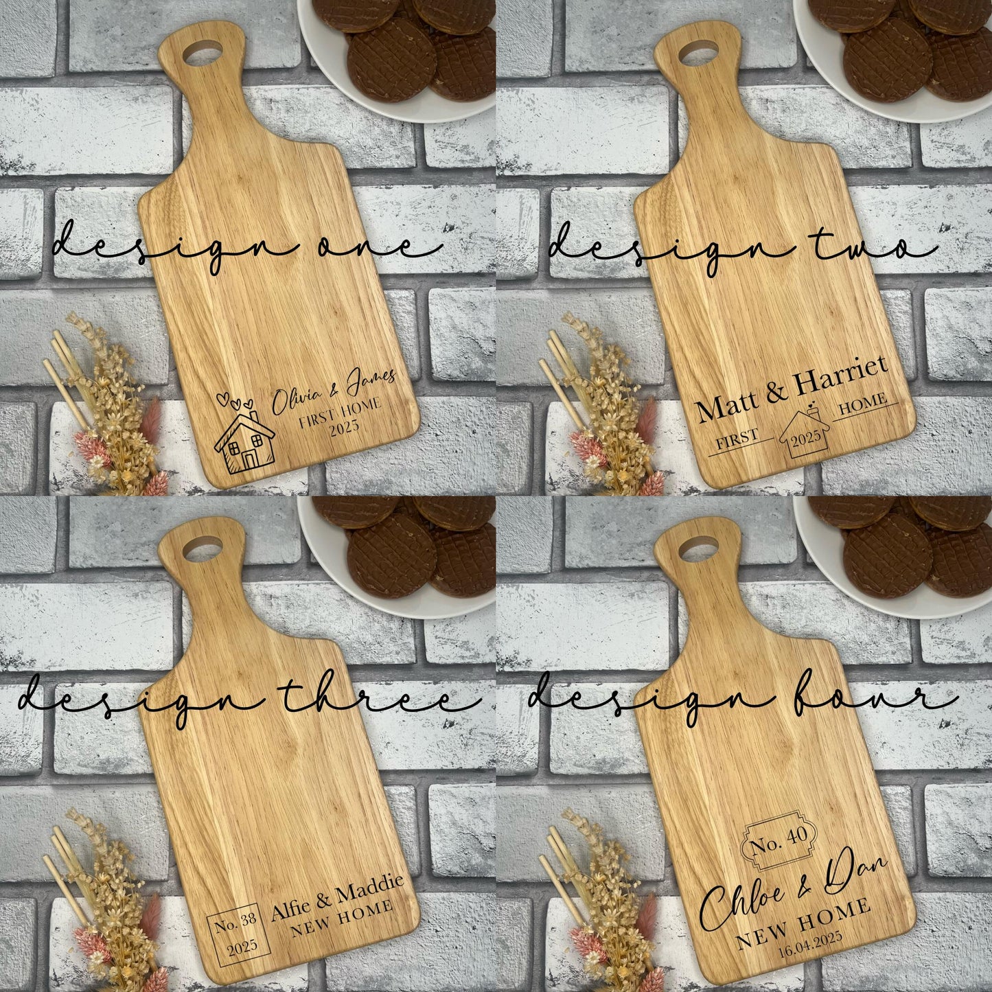 Personalised New/First Home Chopping/Serving Board
