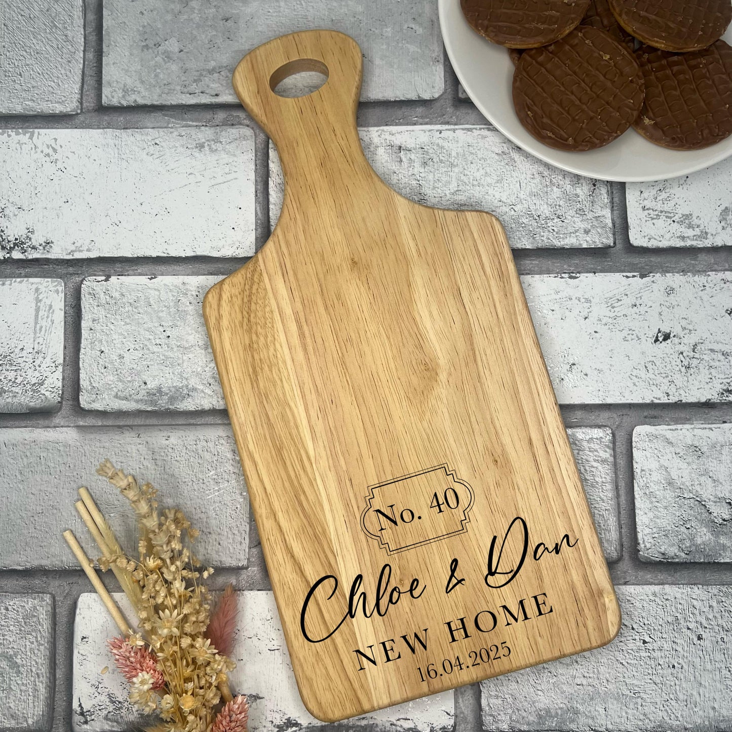 Personalised New/First Home Chopping/Serving Board