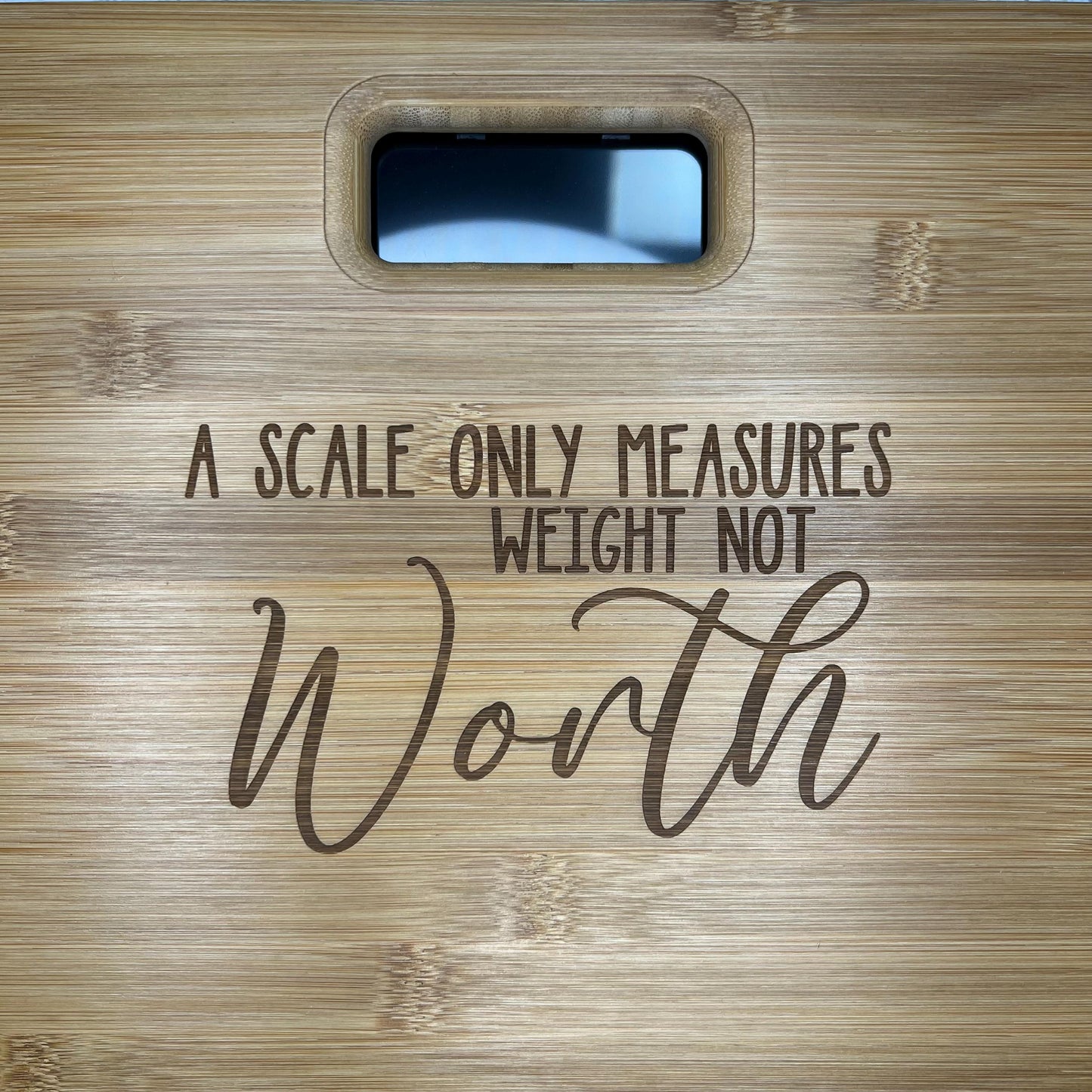 Bathroom Scales - A Scale Only Measures Weight Not Worth