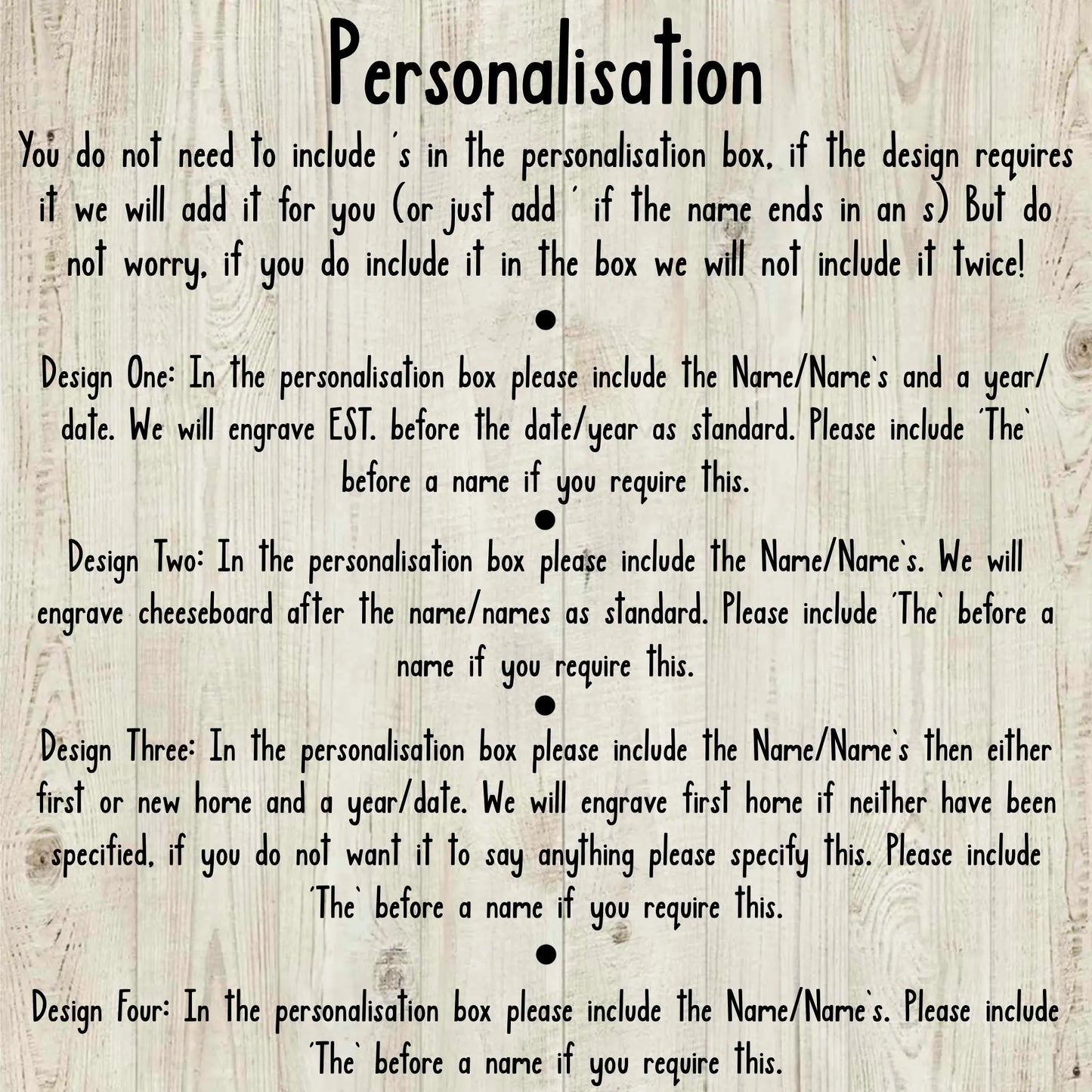 Circle Personalised Cheese Board Set - Various Designs