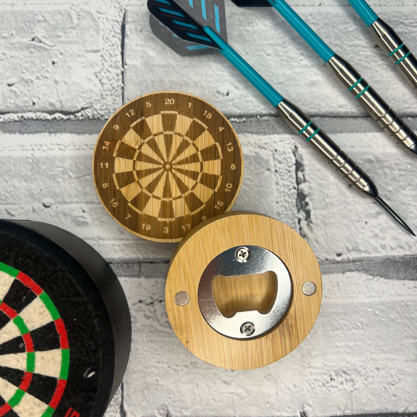 Magnetic Bottle Opener - Dart Board