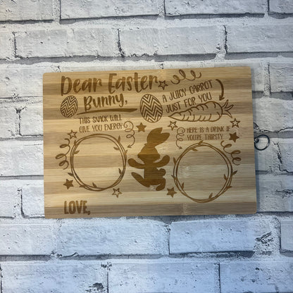 Bamboo Chopping/Serving Board - Dear Easter Bunny
