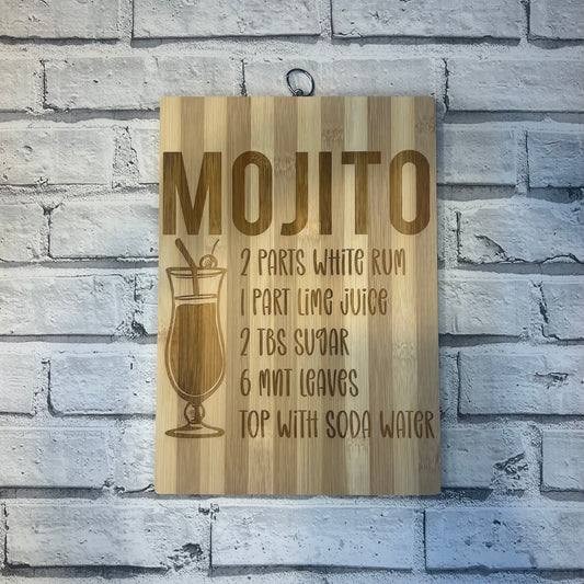 Bamboo Chopping/Serving Board - Cocktail Collection - Mojito