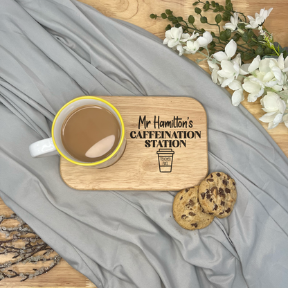 Personalised Teacher Gift Wooden Coaster