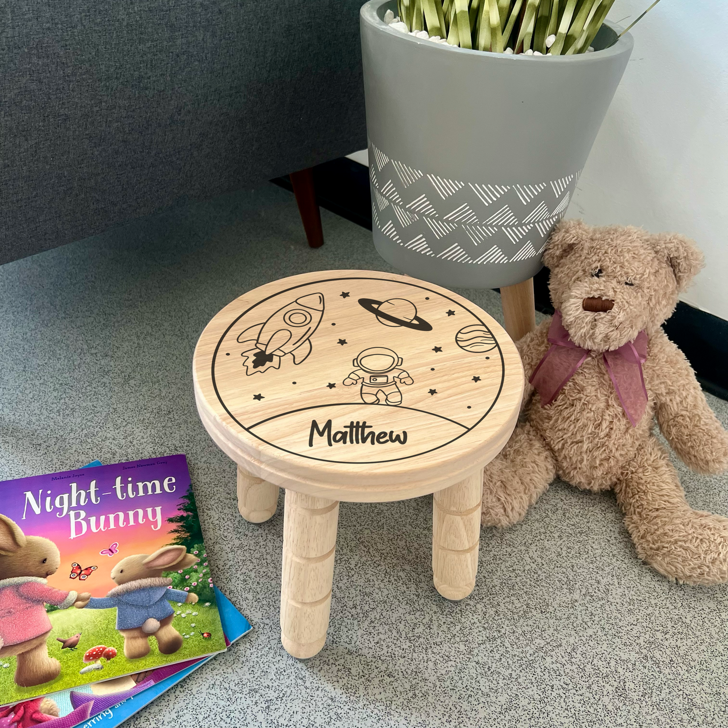 Personalised Children's Wooden Stool / Step - Various Designs