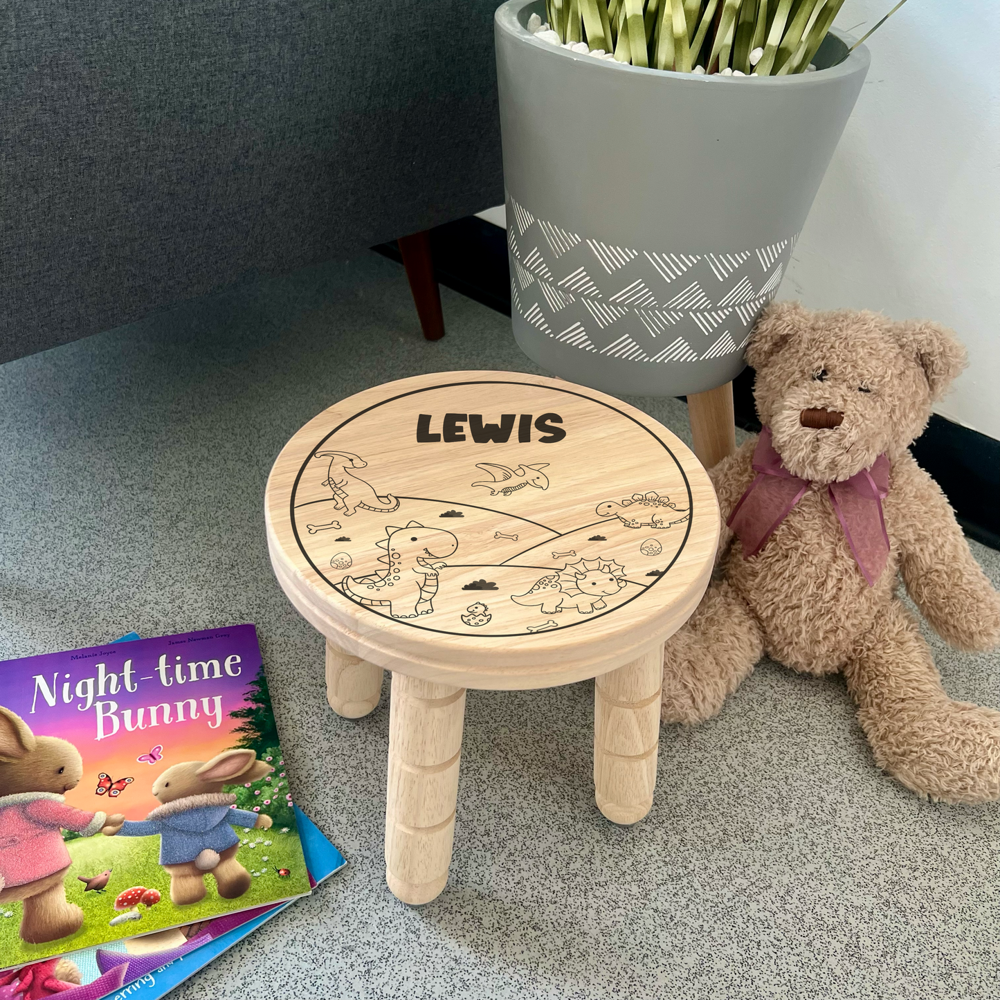 Personalised Children's Wooden Stool / Step - Various Designs