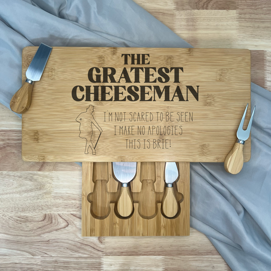 Rectangle Cheese Board Set - The Greatest Cheeseman