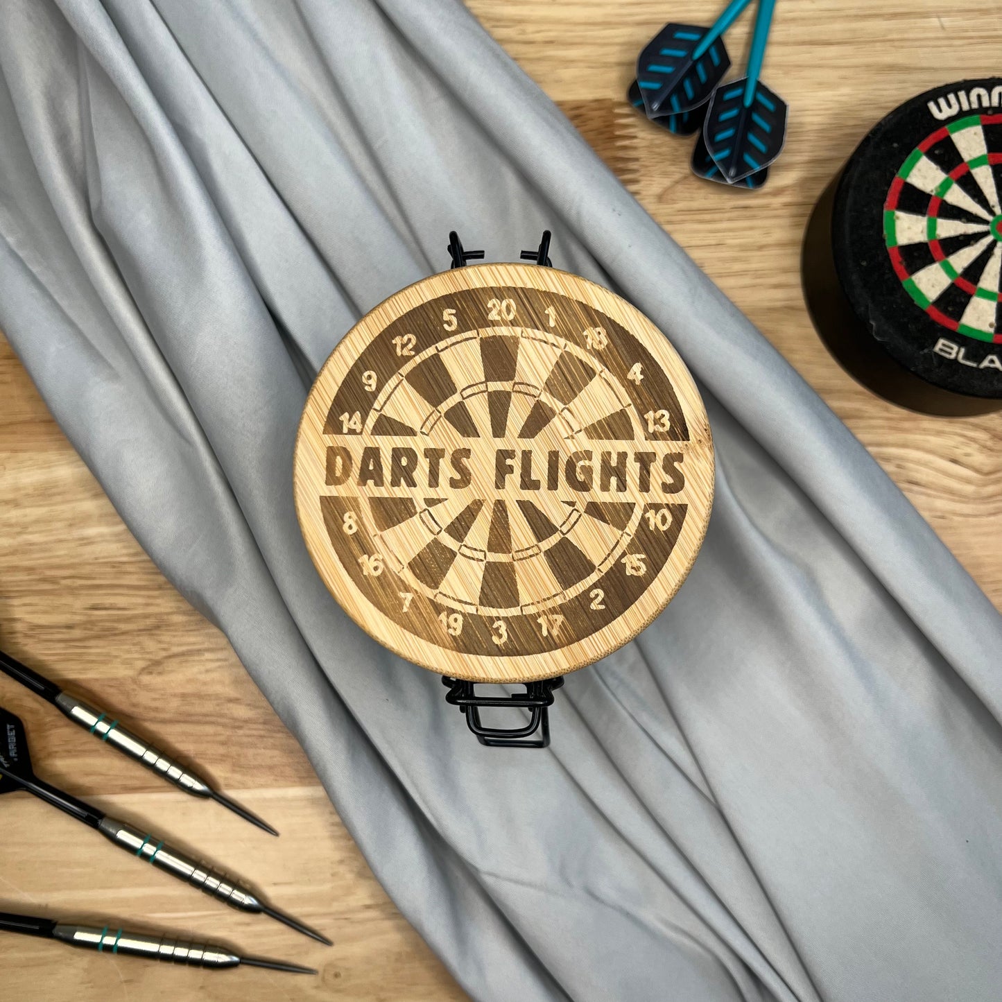 Jar With Laser Engraved Lid - Darts Flights