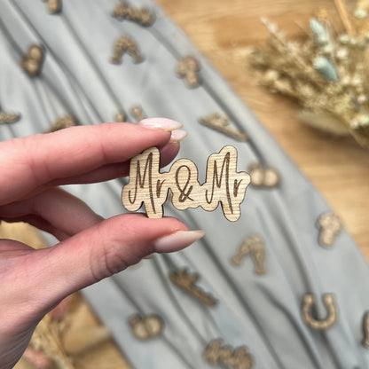 Wooden Table Confetti - Wedding