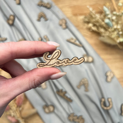 Wooden Table Confetti - Wedding