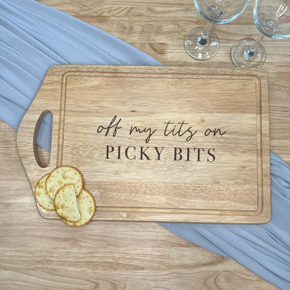 Personalised Bamboo Serving Board - Picky Bits Board
