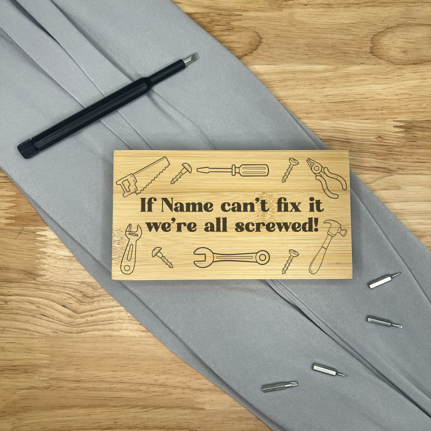 Screwdriver Tool Kit - If Name Can't Fix It We're All Screwed!