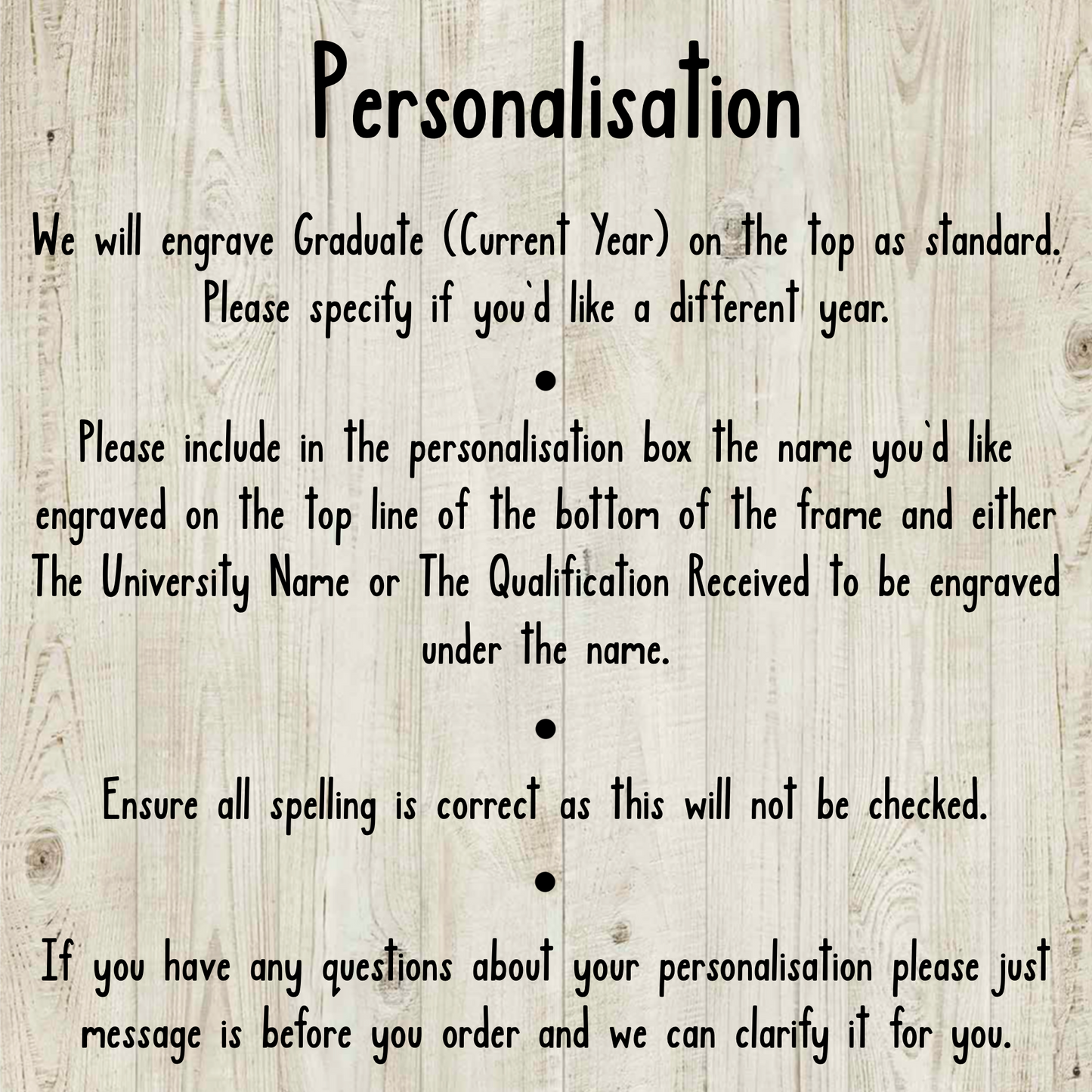 Personalised Graduation Photo Frame