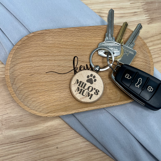 Personalised Dog Mum/Dad Keyring