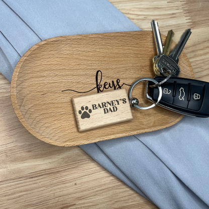 Personalised Dog Mum/Dad Keyring