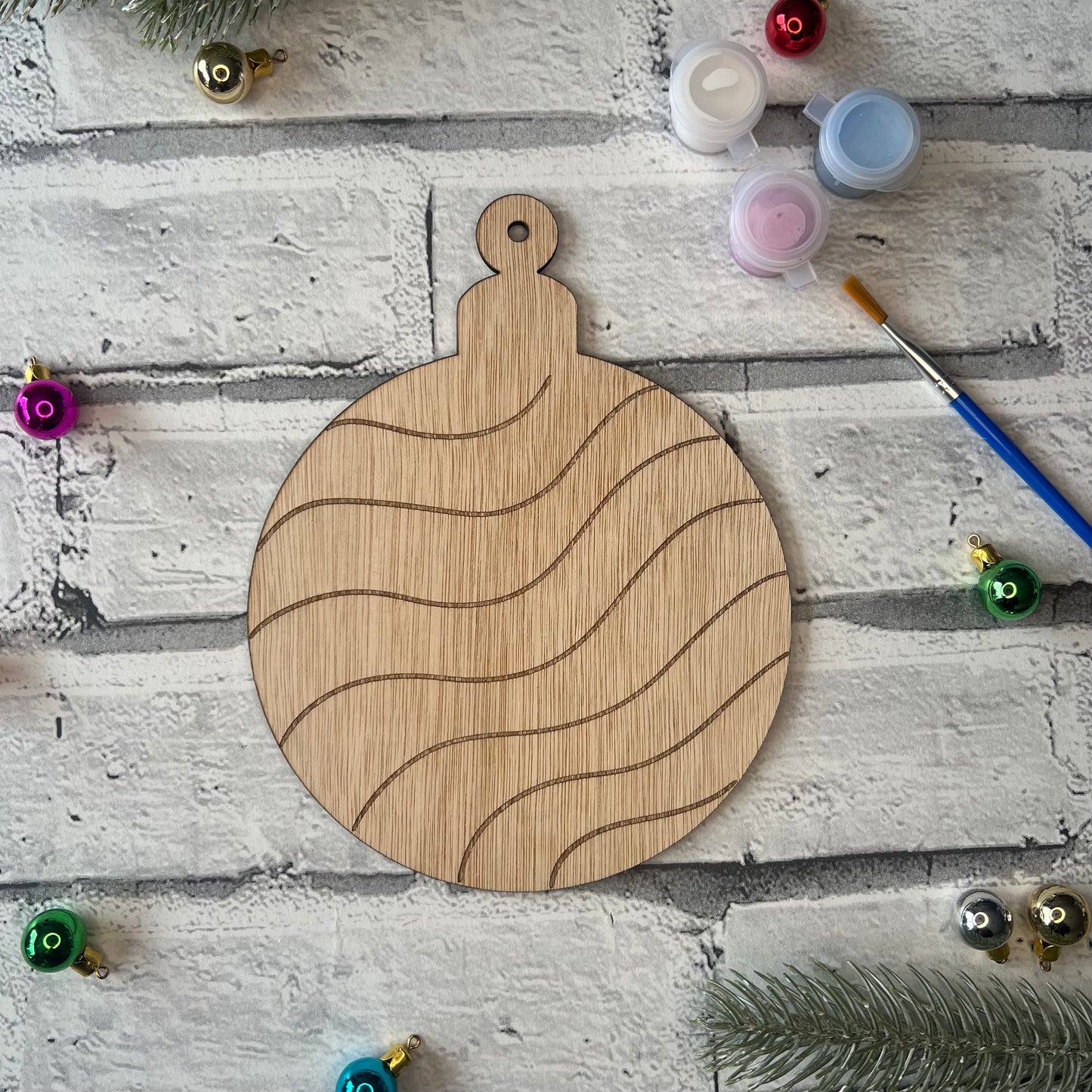 Paint Your Own - Bauble (Design Two)