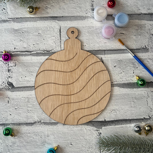 Paint Your Own - Bauble (Design Two)