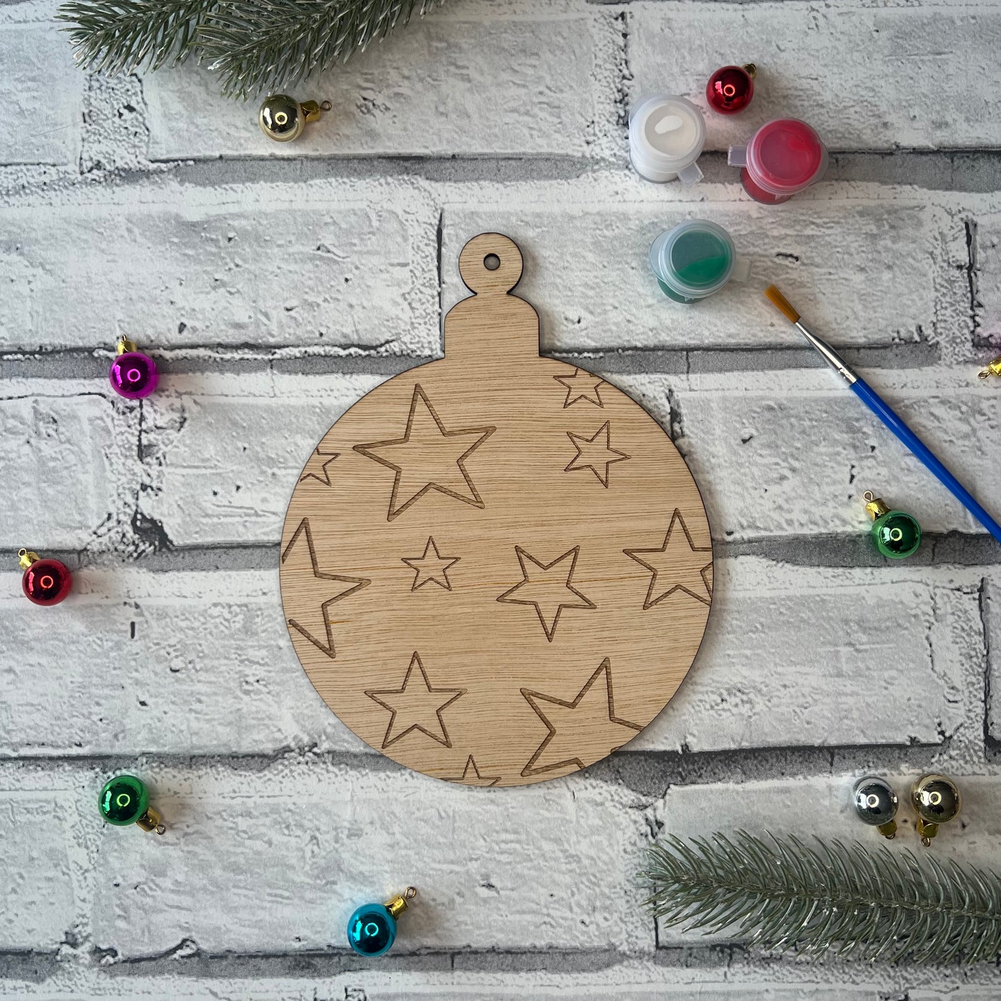 Paint Your Own - Bauble (Design Five)