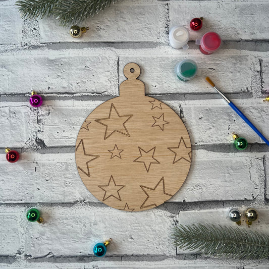 Paint Your Own - Bauble (Design Five)