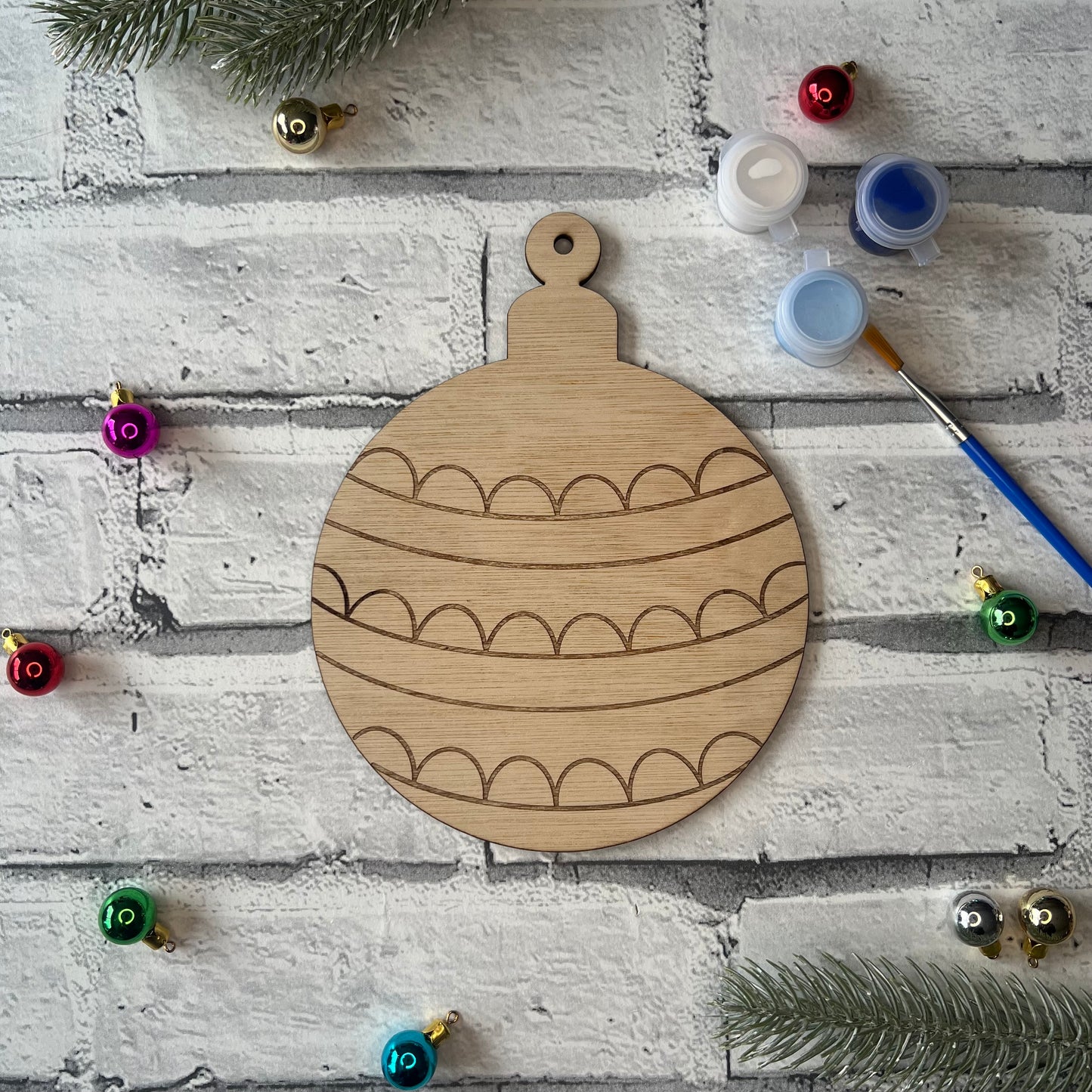 Paint Your Own - Bauble (Design Three)
