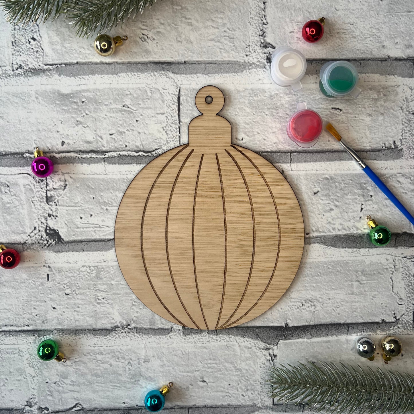 Paint Your Own - Bauble (Design Four)