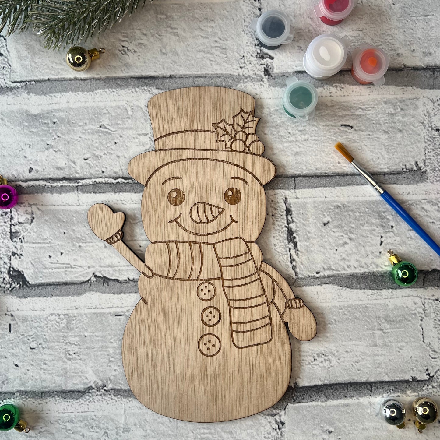 Paint Your Own - Snowman