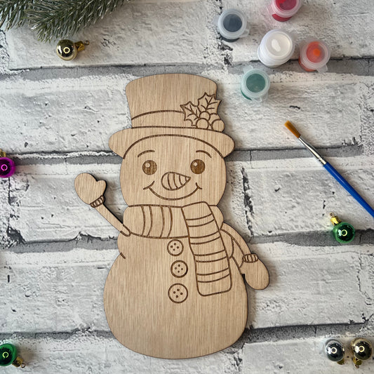 Paint Your Own - Snowman