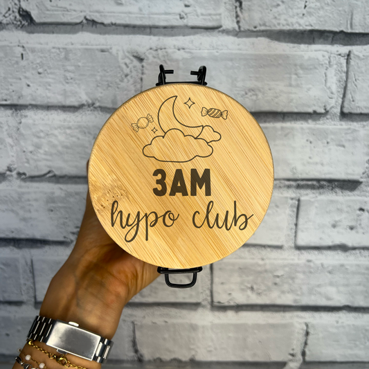 Jar With Laser Engraved Lid - Type One Diabetes 3am Hypo Club