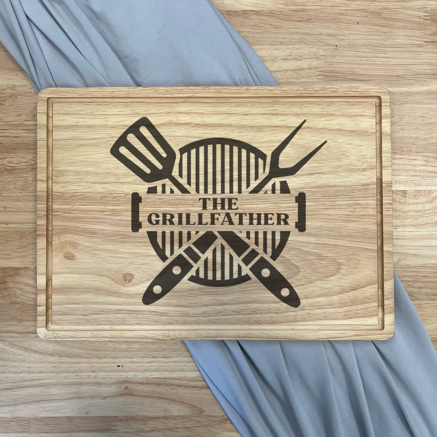 Personalised Bamboo Serving Board - The Grillfather