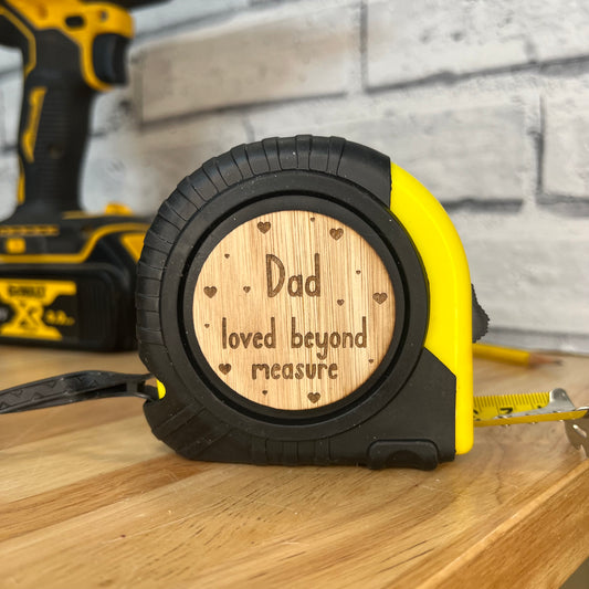 Tape Measure - Dad Loved Beyond Measure - 10m