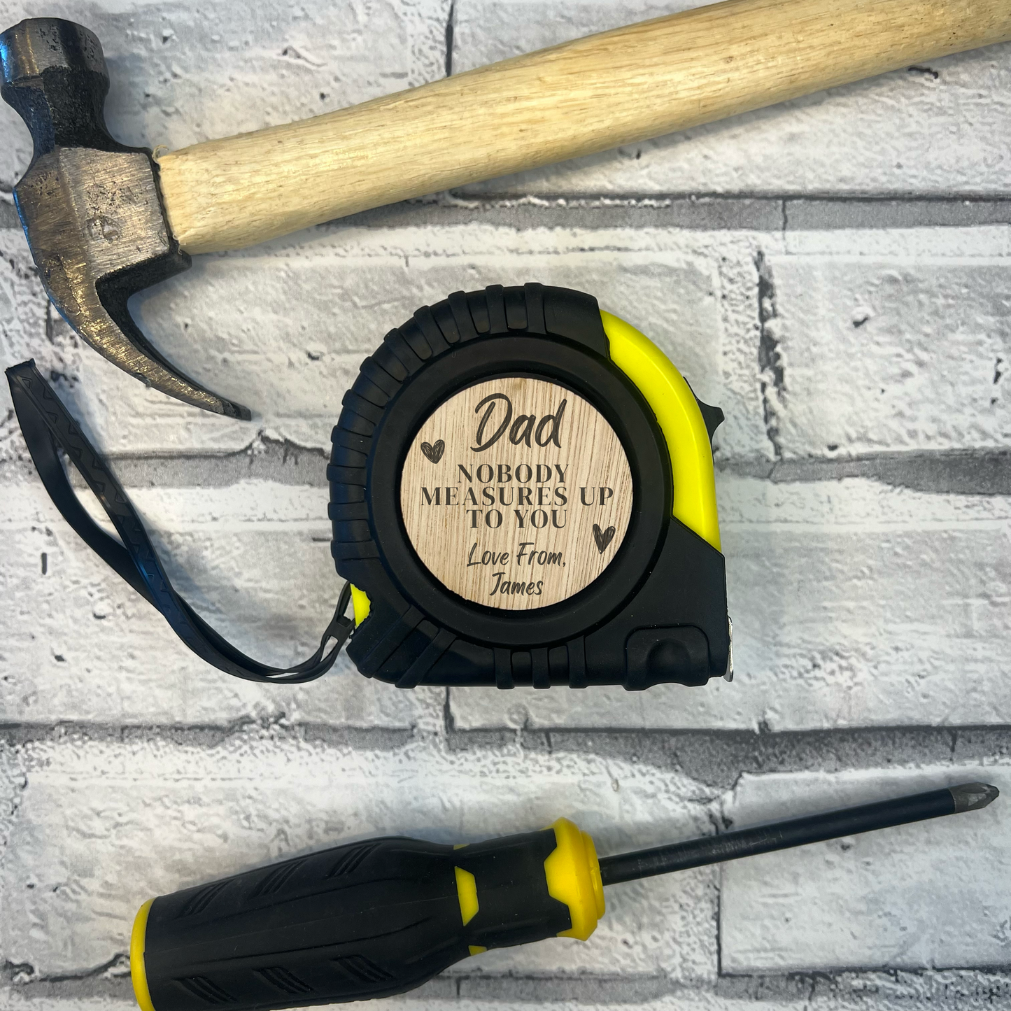 Personalised Daddy Nobody Measures Up To You Tape Measure - 10m