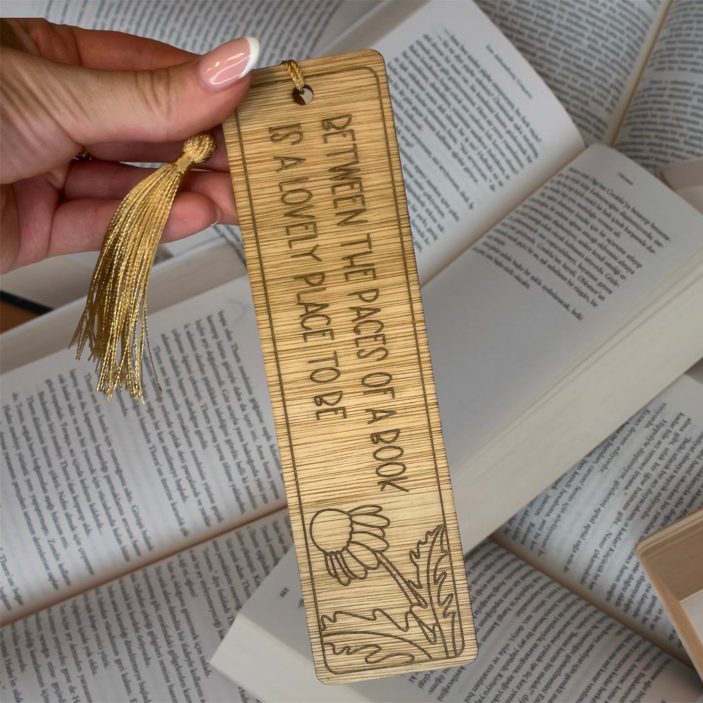 Wooden Bookmark - Dive Into A Good Book - Various Designs