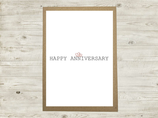 Anniversary Card - Happy Anniversary Card - A5
